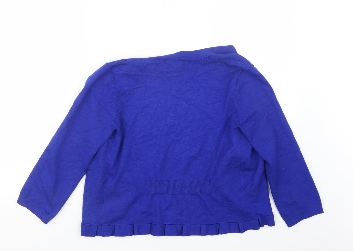 Verve Ami Womens Blue  Knit Cardigan Jumper Size S