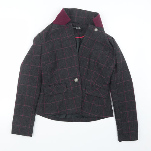 Atmosphere Womens Grey Check  Jacket  Size 8