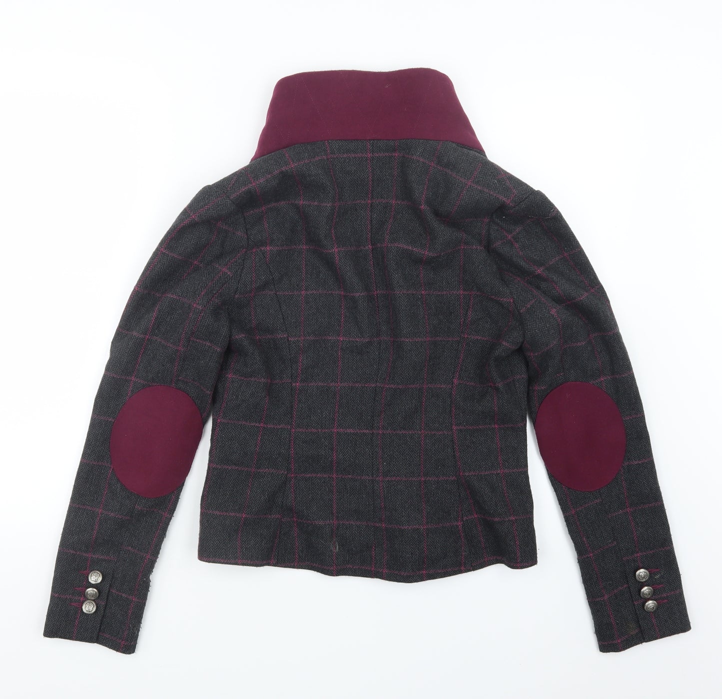 Atmosphere Womens Grey Check  Jacket  Size 8