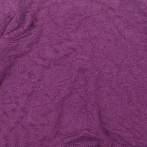 Daxon Womens Purple  Knit Cardigan Jumper Size 18