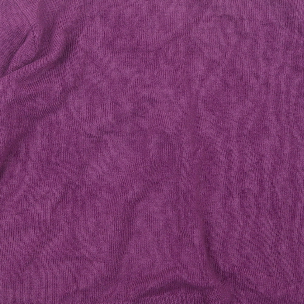 Daxon Womens Purple  Knit Cardigan Jumper Size 18