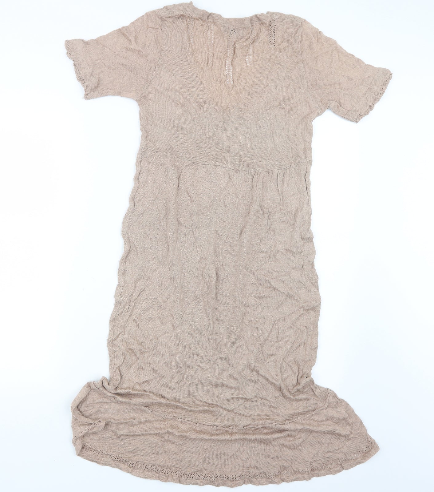 Noa Noa Womens Beige  Knit T-Shirt Dress  Size M