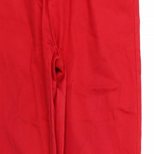 BS JEANS Womens Red   Straight Jeans Size 44 in L31 in