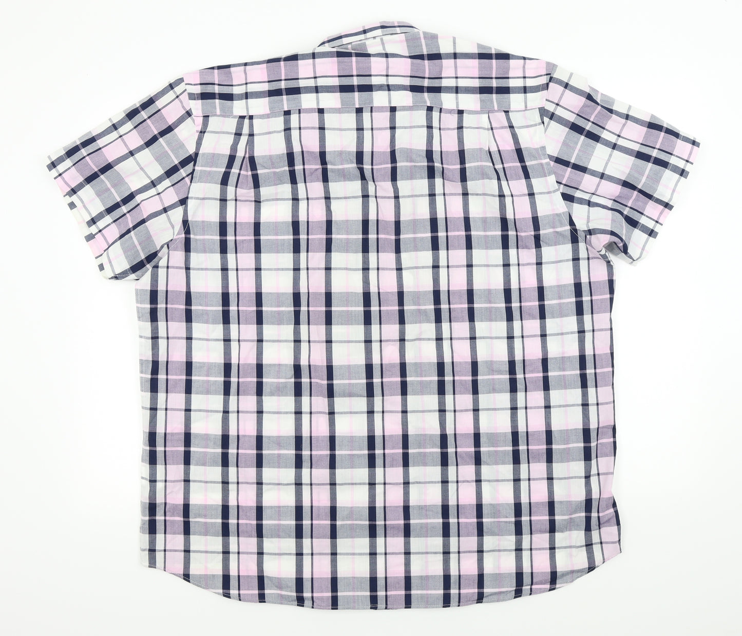 Ceader wood state Mens Orange Check   Button-Up Size 2XL