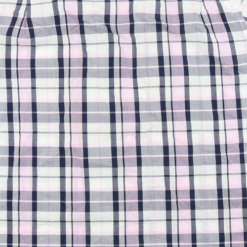 Ceader wood state Mens Orange Check   Button-Up Size 2XL