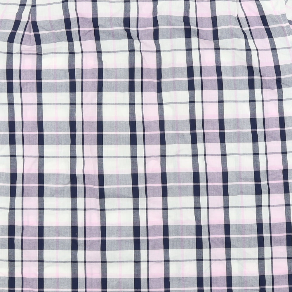Ceader wood state Mens Orange Check   Button-Up Size 2XL
