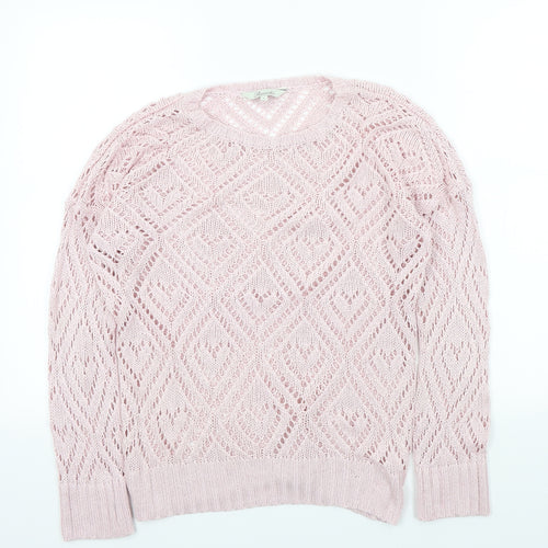 Peacocks Womens Pink   Pullover Jumper Size S
