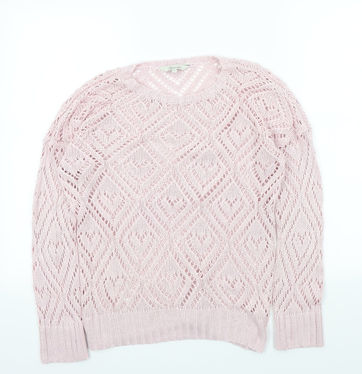Peacocks Womens Pink   Pullover Jumper Size S