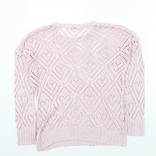Peacocks Womens Pink   Pullover Jumper Size S