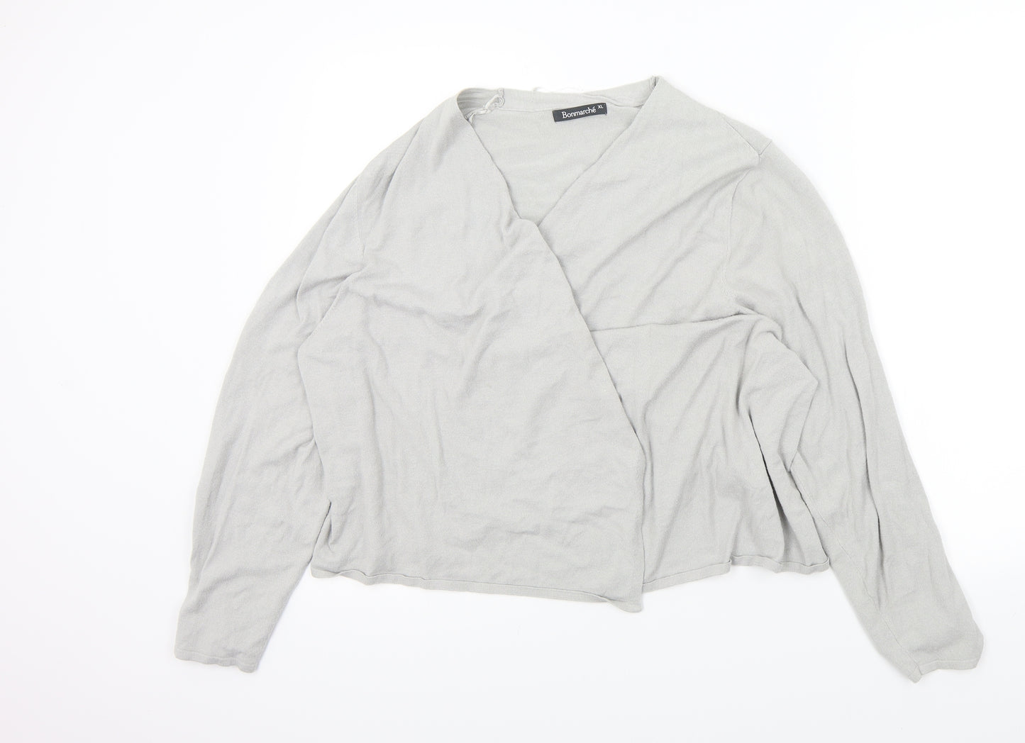 Bonmarché Womens Grey   Cardigan Jumper Size XL