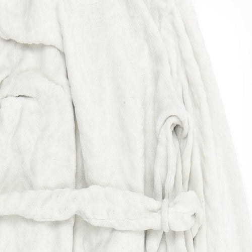 SNUGGLE DREAM SLEEP Womens Beige Solid  Top Robe Size M