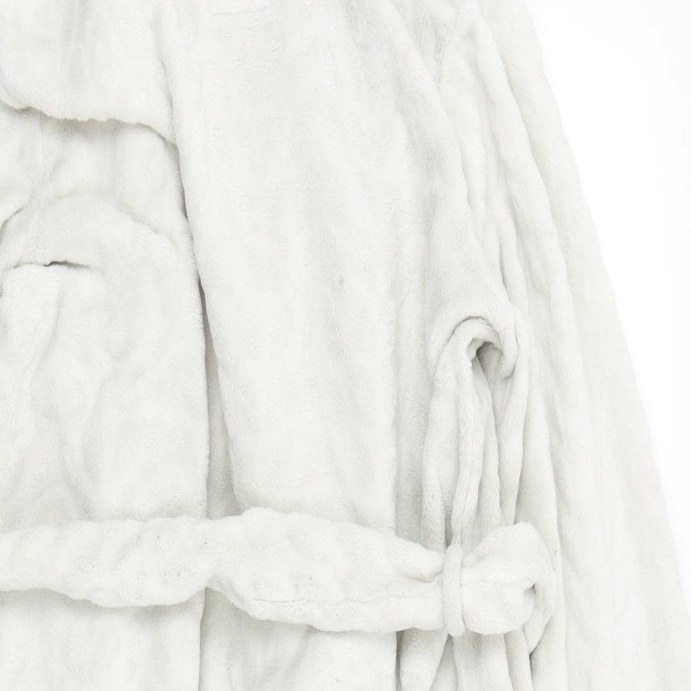 SNUGGLE DREAM SLEEP Womens Beige Solid  Top Robe Size M