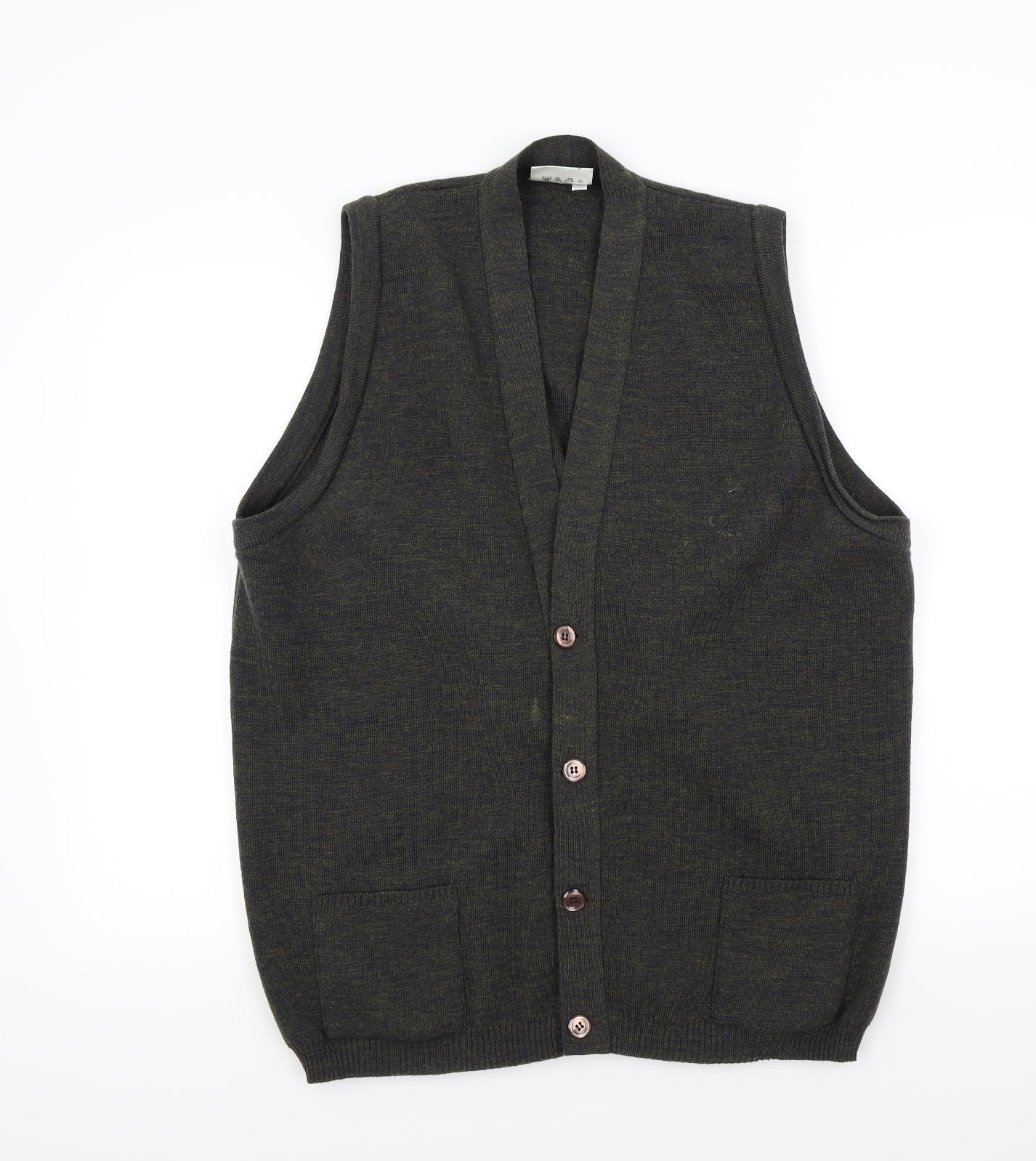 kirkgate Mens Brown   Cardigan Jumper Size XL