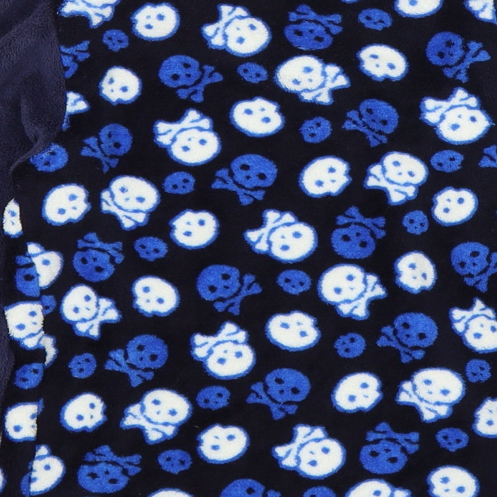 snooze time Boys Blue   Pullover Jumper Size 7-8 Years  - scull an cross bone