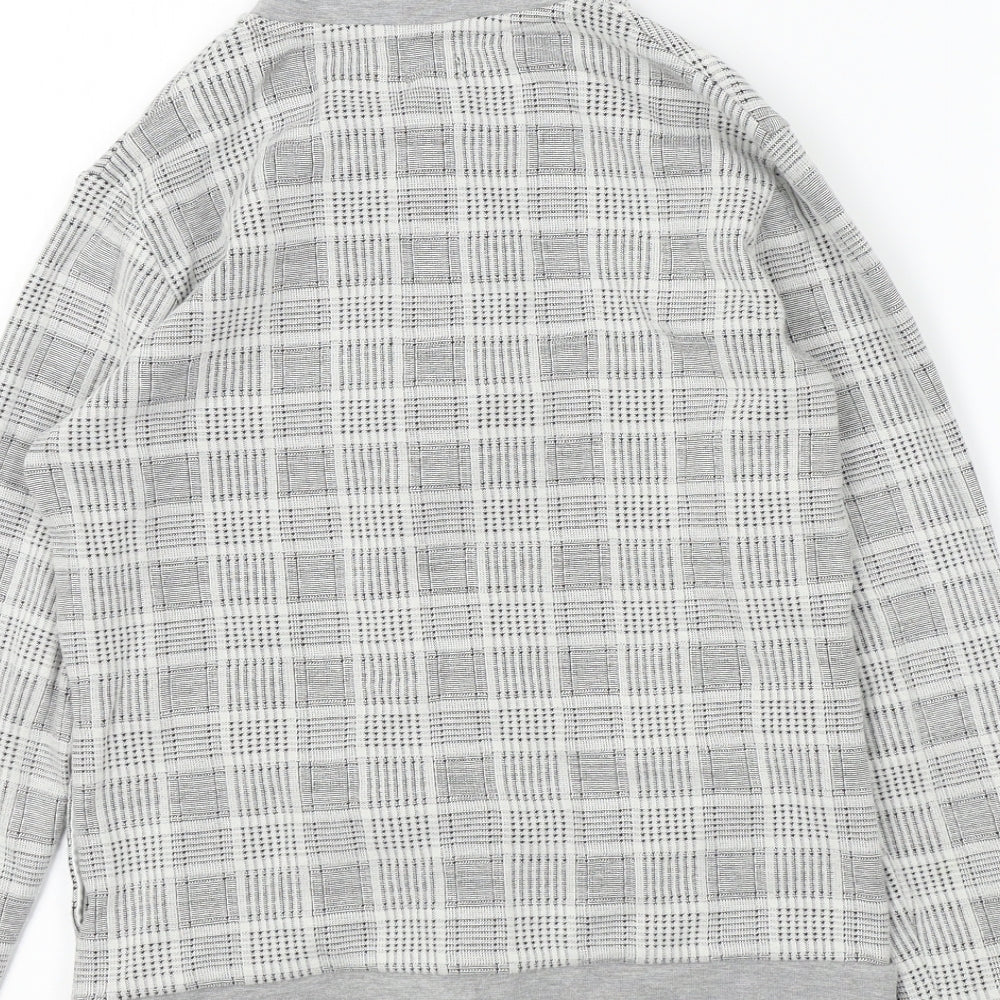 River Island Boys Grey Colourblock  Full Zip Jumper Size 10 Years