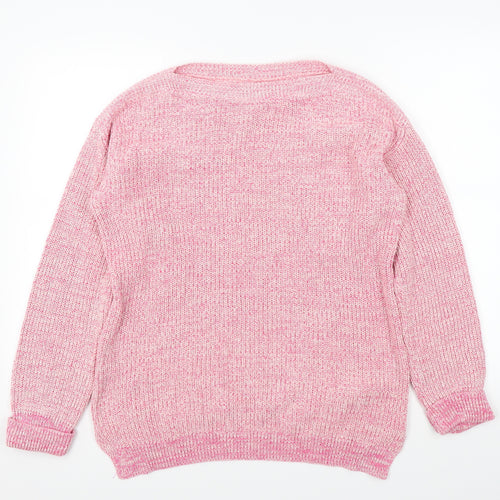 m&s Womens Pink   Pullover Jumper Size M
