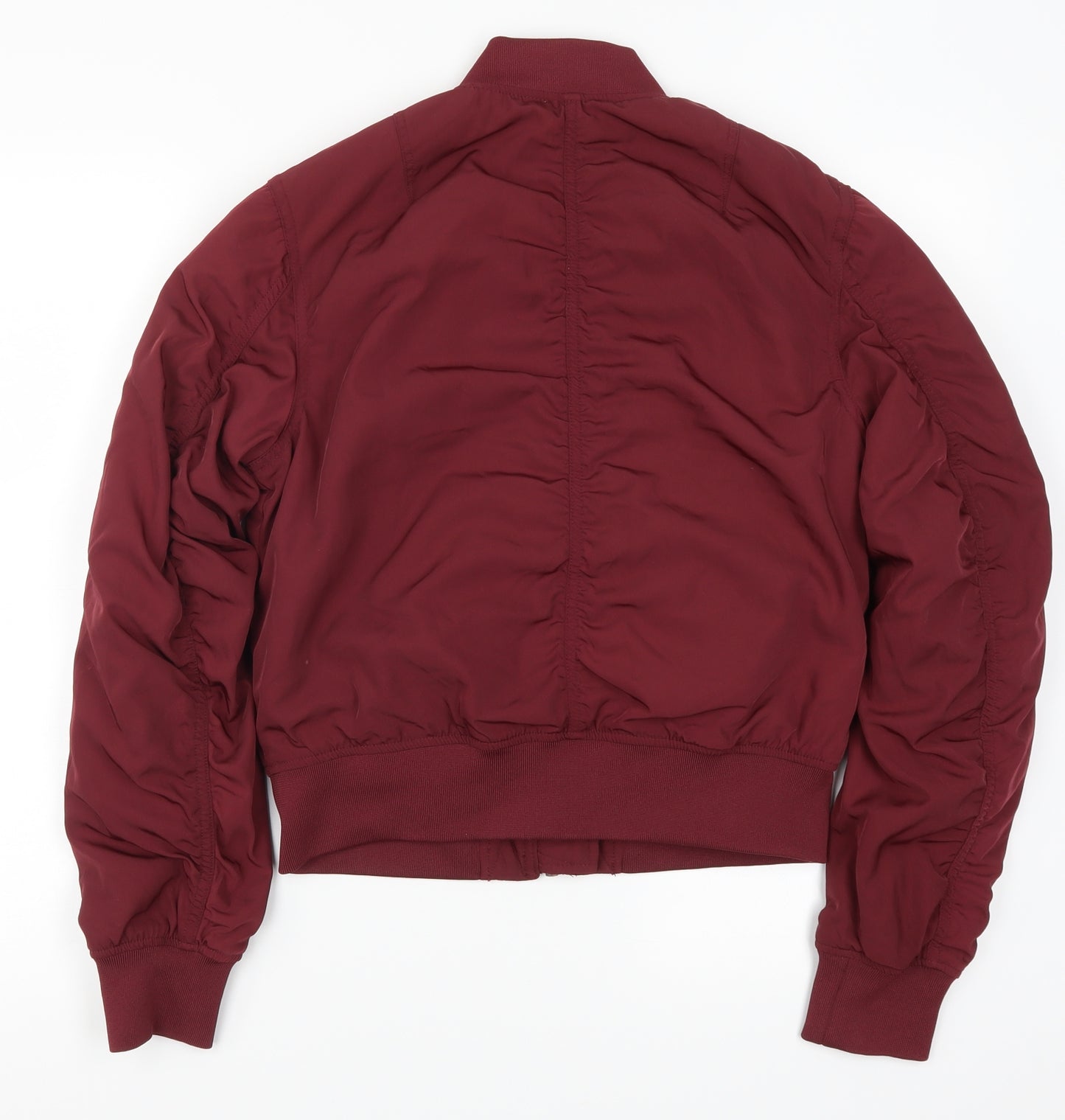H&M Womens Red   Bomber Jacket Jacket Size 8