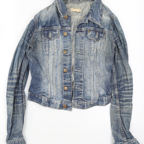& Womens Blue  Denim Jacket  Size 6