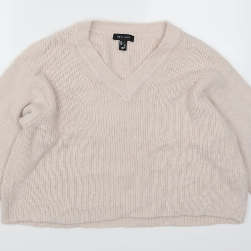 New Look Womens Pink   Pullover Jumper Size S