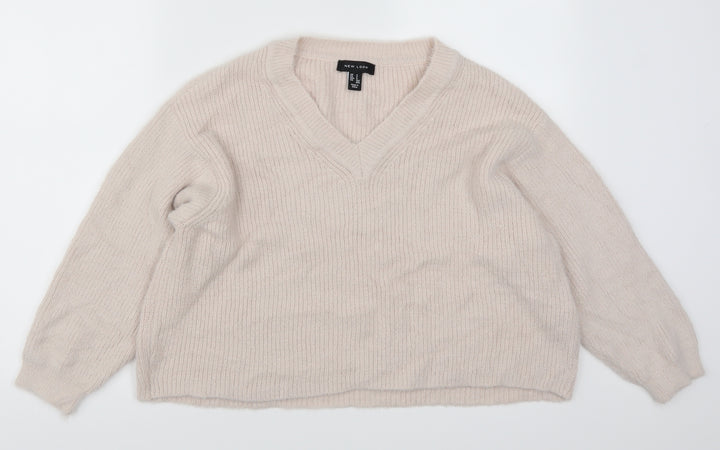 New Look Womens Pink   Pullover Jumper Size S