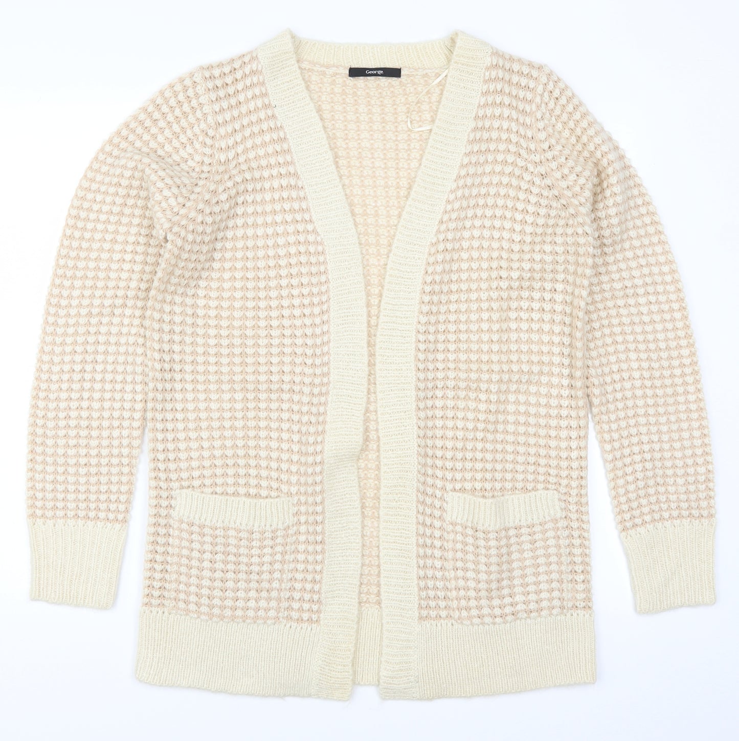 George Womens Beige   Cardigan Jumper Size 12