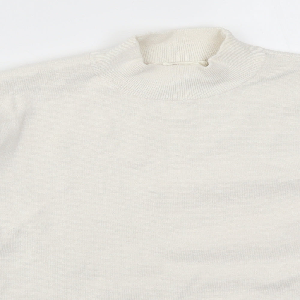 H&M Womens White   Pullover Jumper Size S