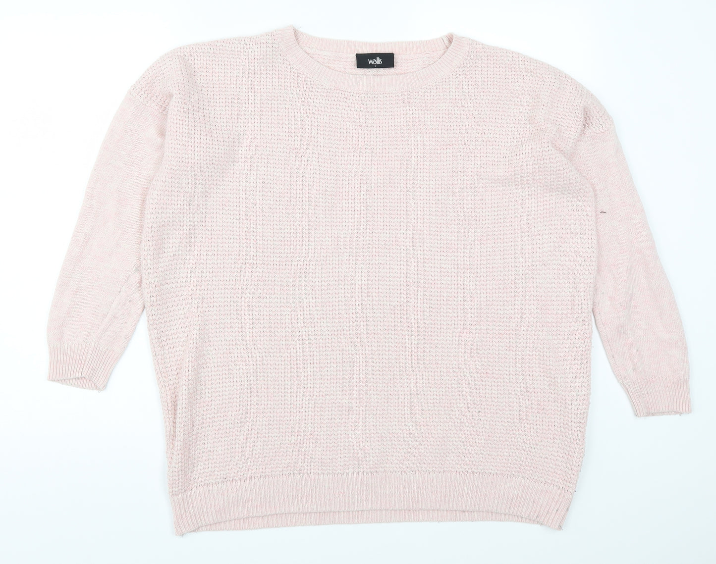 Wallis Womens Pink  Knit Pullover Jumper Size L