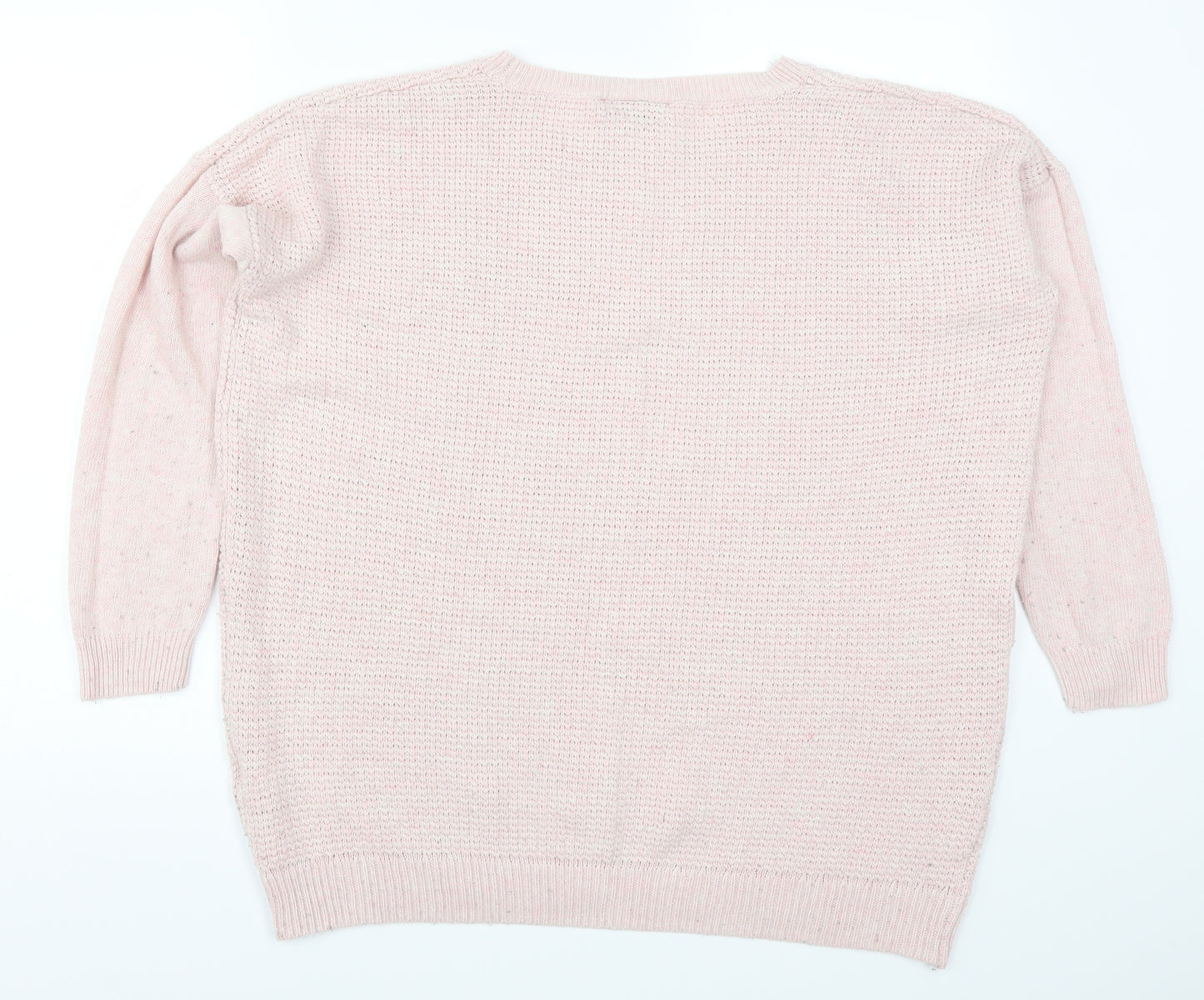 Wallis Womens Pink  Knit Pullover Jumper Size L
