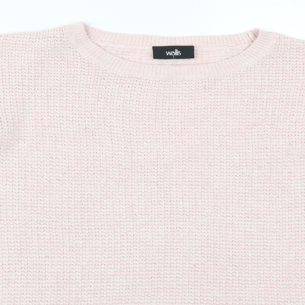 Wallis Womens Pink  Knit Pullover Jumper Size L