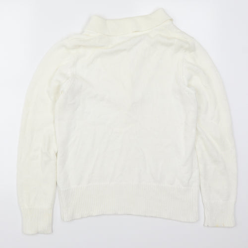 BHS Womens White   Cardigan Jumper Size 12
