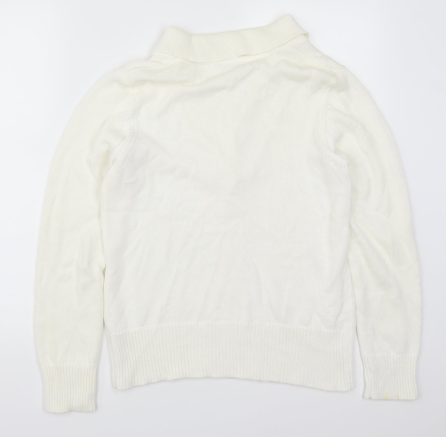 BHS Womens White   Cardigan Jumper Size 12
