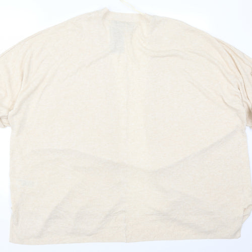 Marks and Spencer Womens Beige   Cardigan Jumper Size XL