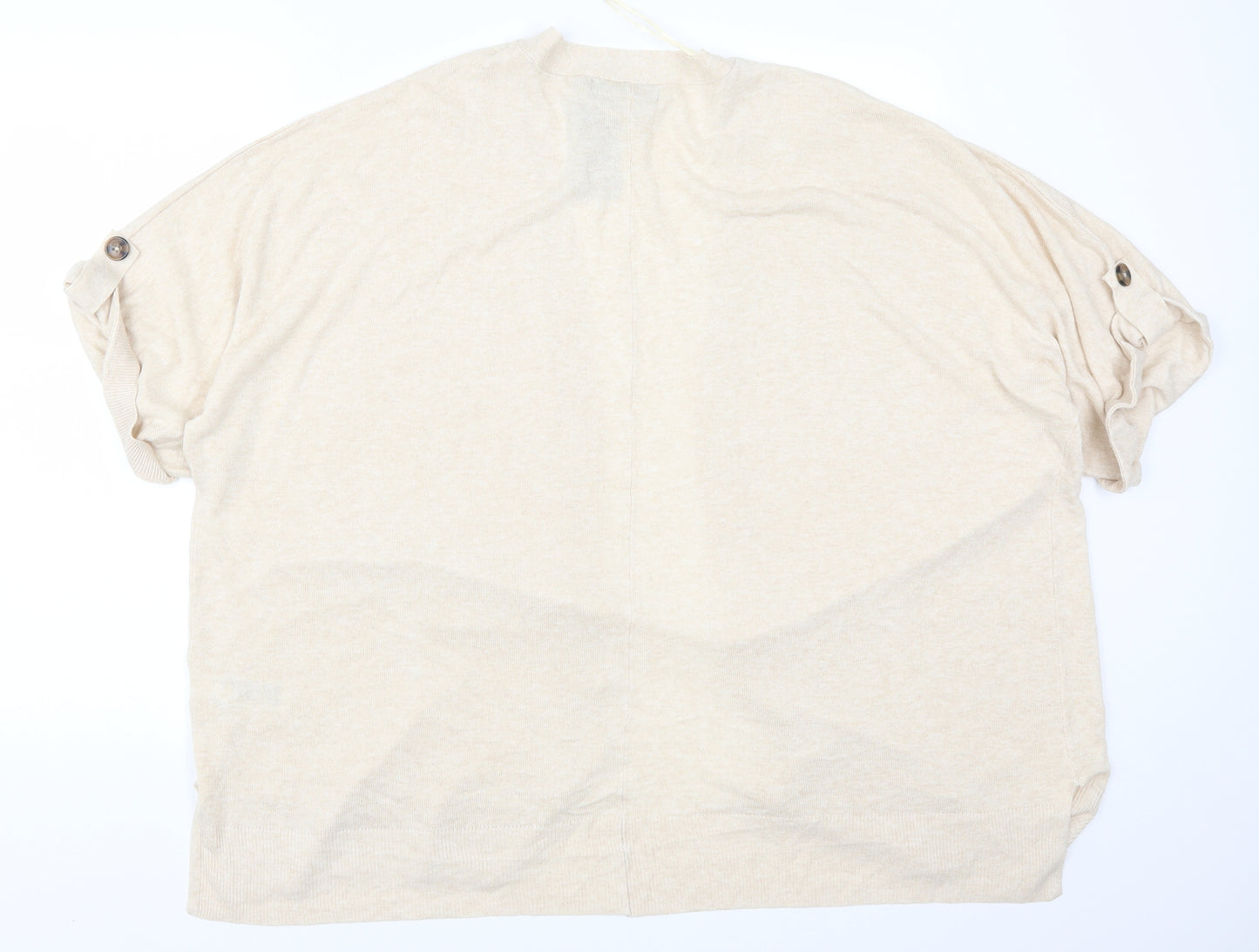 Marks and Spencer Womens Beige   Cardigan Jumper Size XL