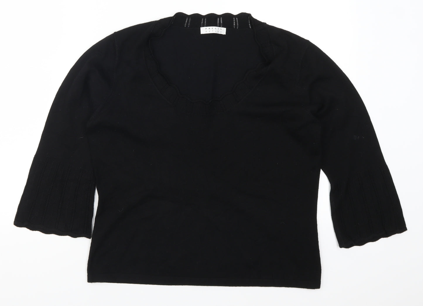 Precis Womens Black   Pullover Jumper Size M