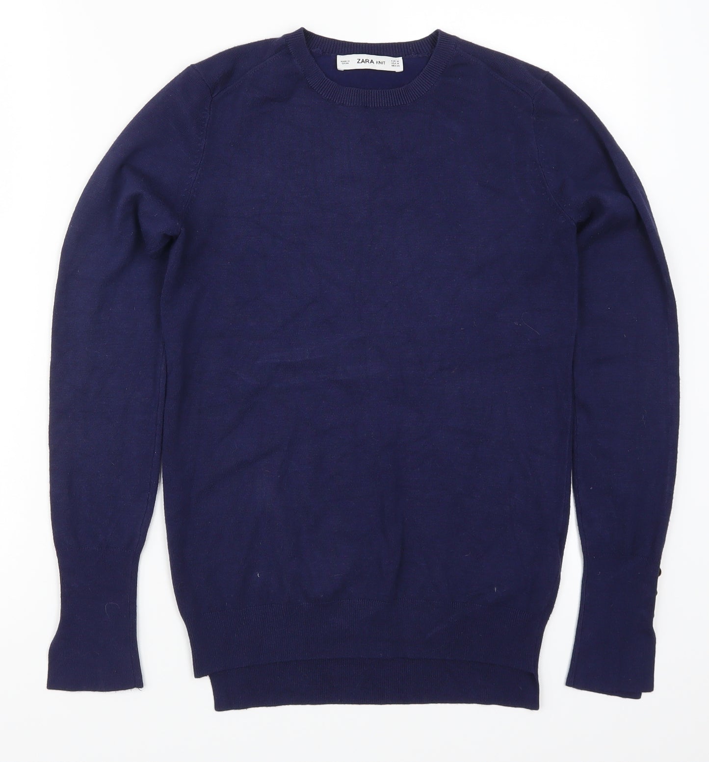 Zara Womens Blue   Pullover Jumper Size M