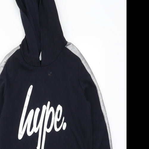Hype Girls Blue   Pullover Hoodie Size 11-12 Years