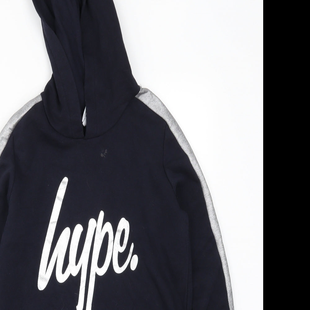 Hype Girls Blue   Pullover Hoodie Size 11-12 Years