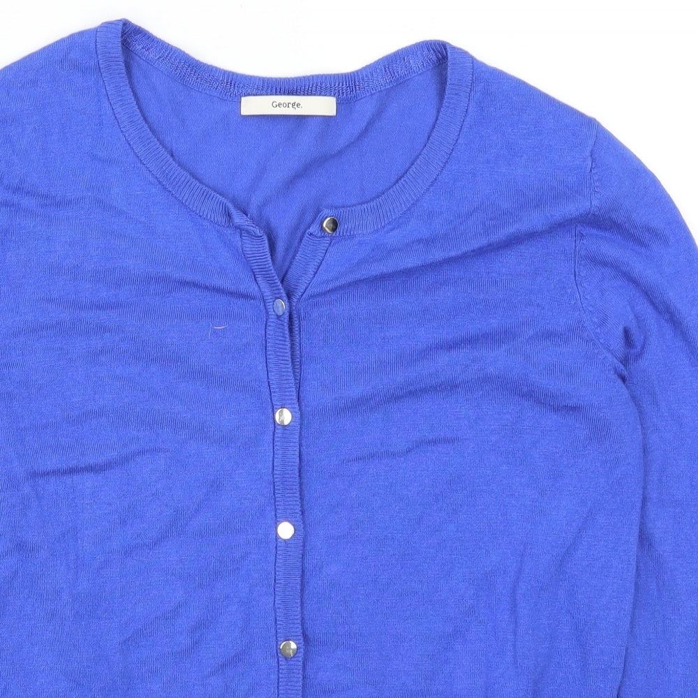 George Womens Blue   Cardigan Jumper Size 12