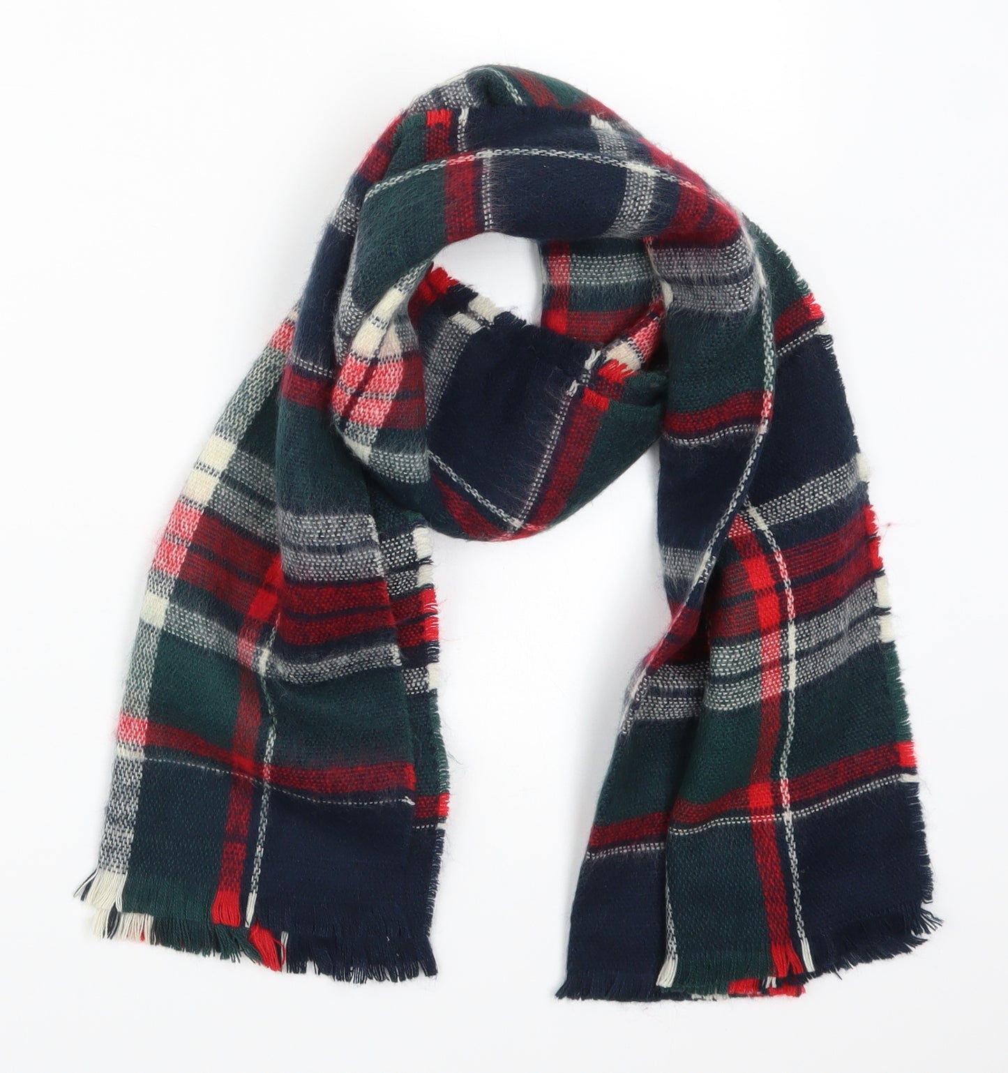 Preworn Womens Multicoloured Check   Scarf