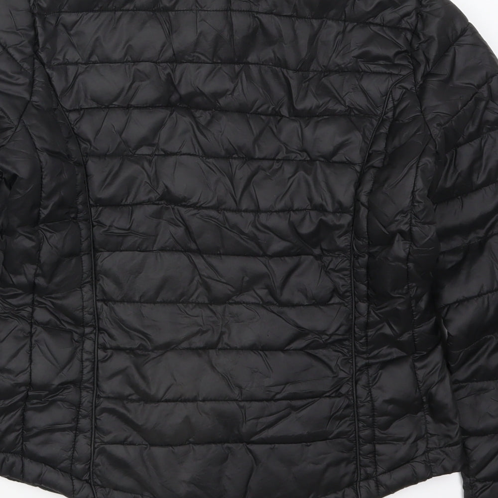 Primark Womens Black   Quilted Coat Size 6