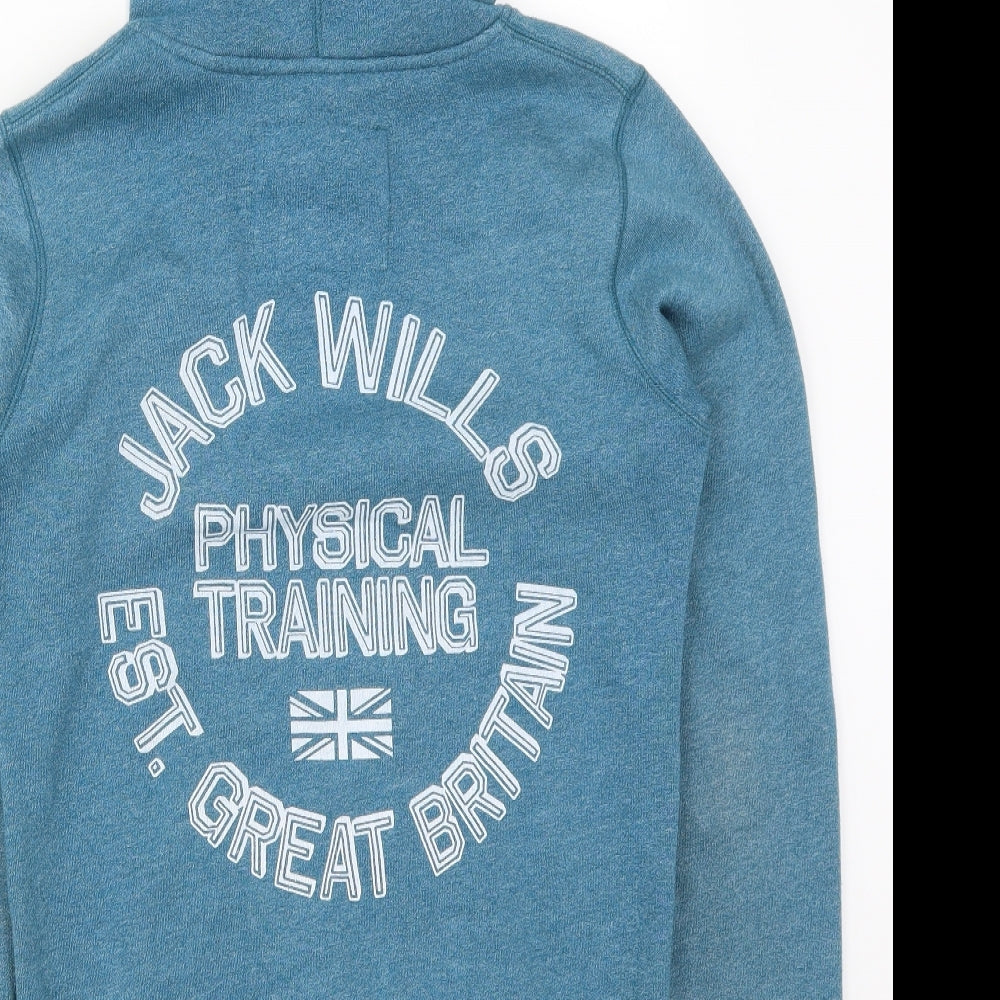 Jack Wills Womens Blue   Pullover Hoodie Size 8  - JW Physical Training