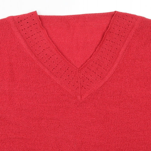 Classics Womens Red   Pullover Jumper Size 16