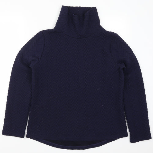 Matalan Womens Blue Geometric  Pullover Sweatshirt Size M