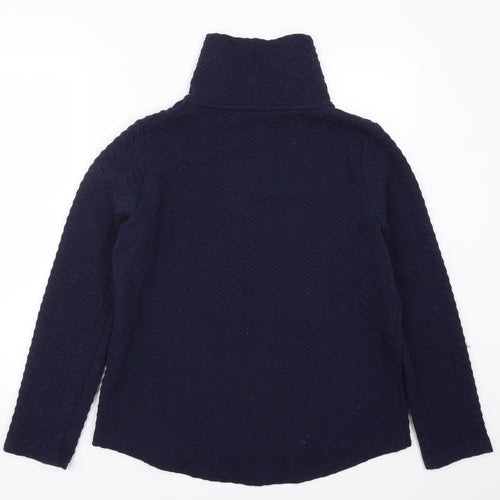 Matalan Womens Blue Geometric  Pullover Sweatshirt Size M