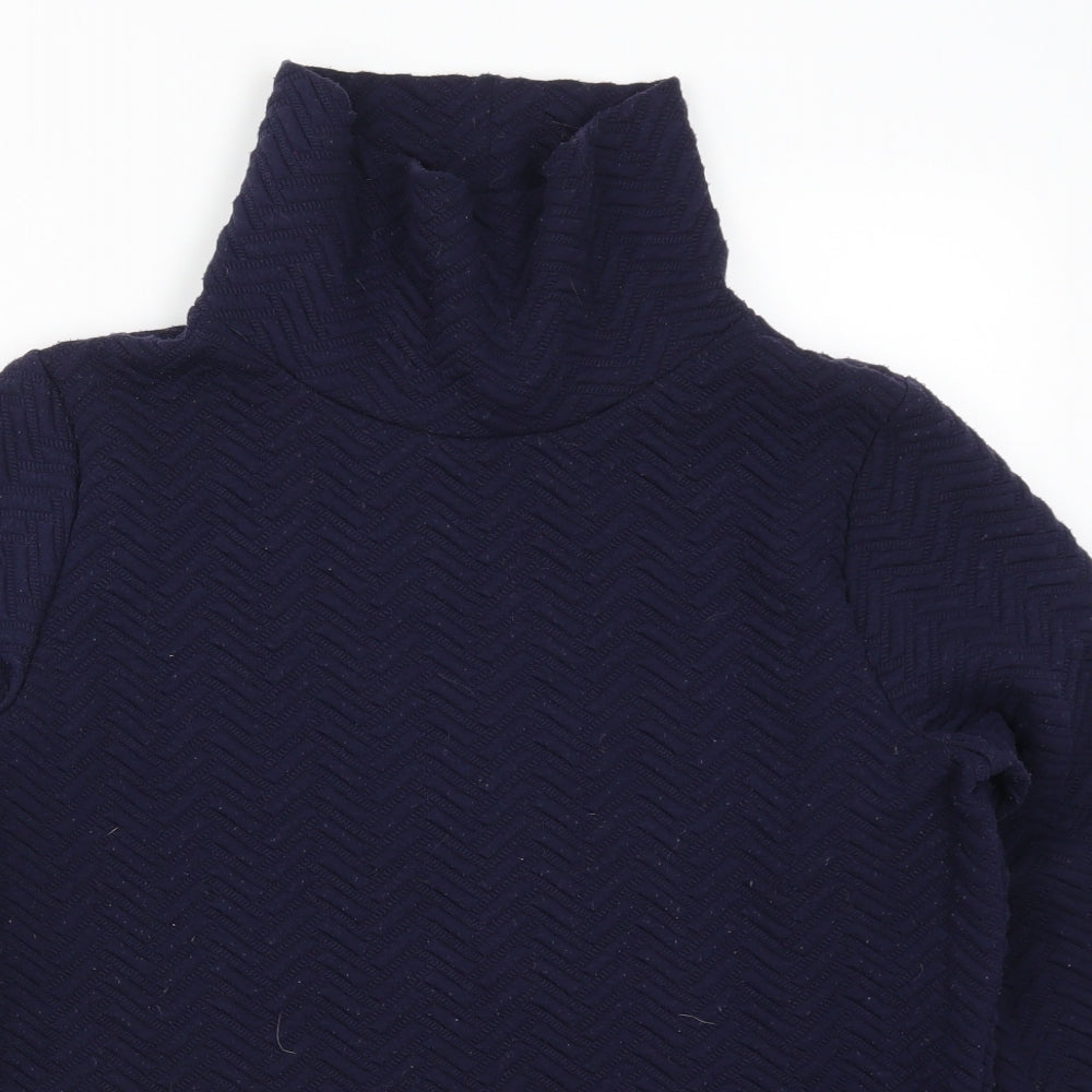 Matalan Womens Blue Geometric  Pullover Sweatshirt Size M