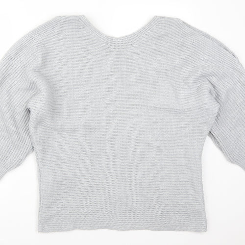 F&F Womens Grey  Knit Pullover Jumper Size 16