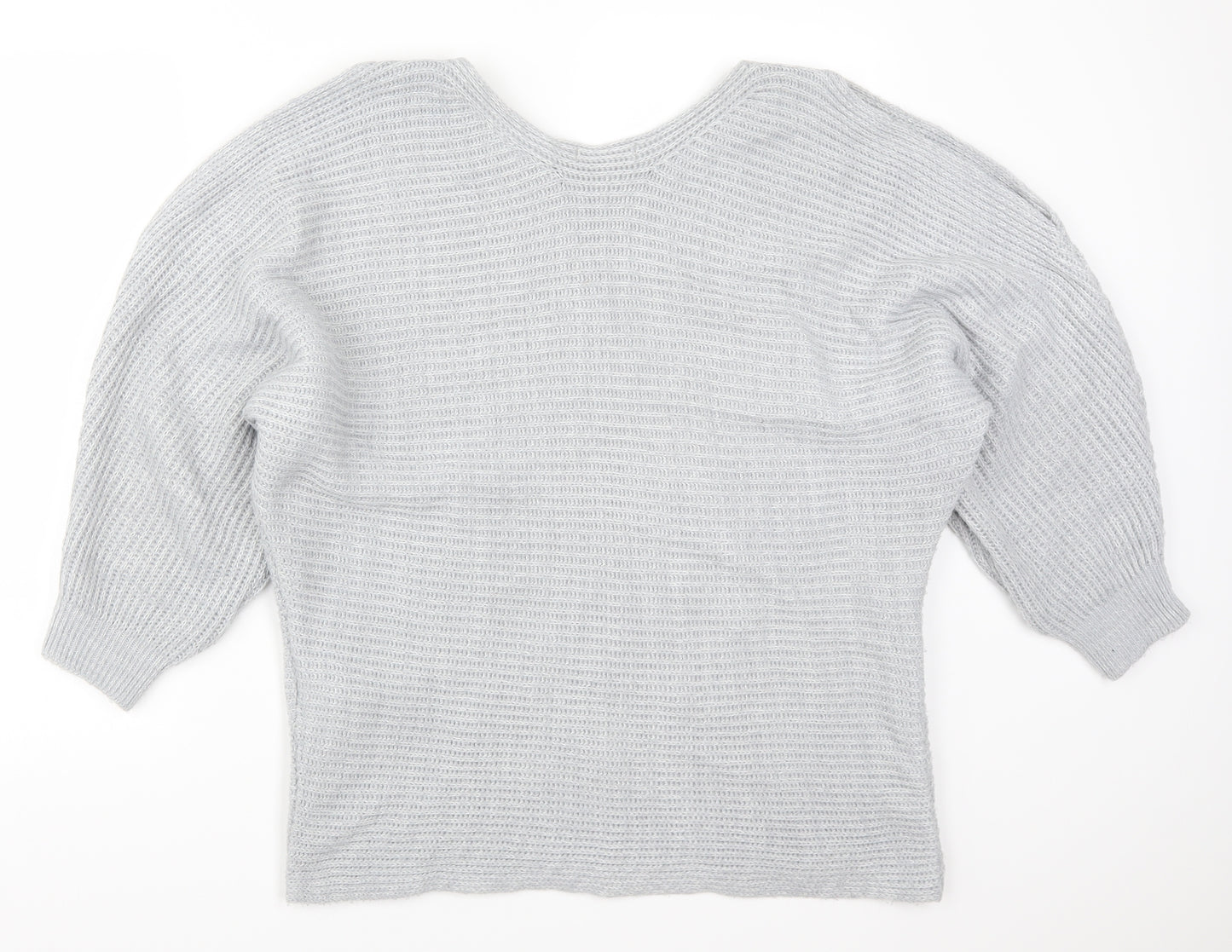 F&F Womens Grey  Knit Pullover Jumper Size 16