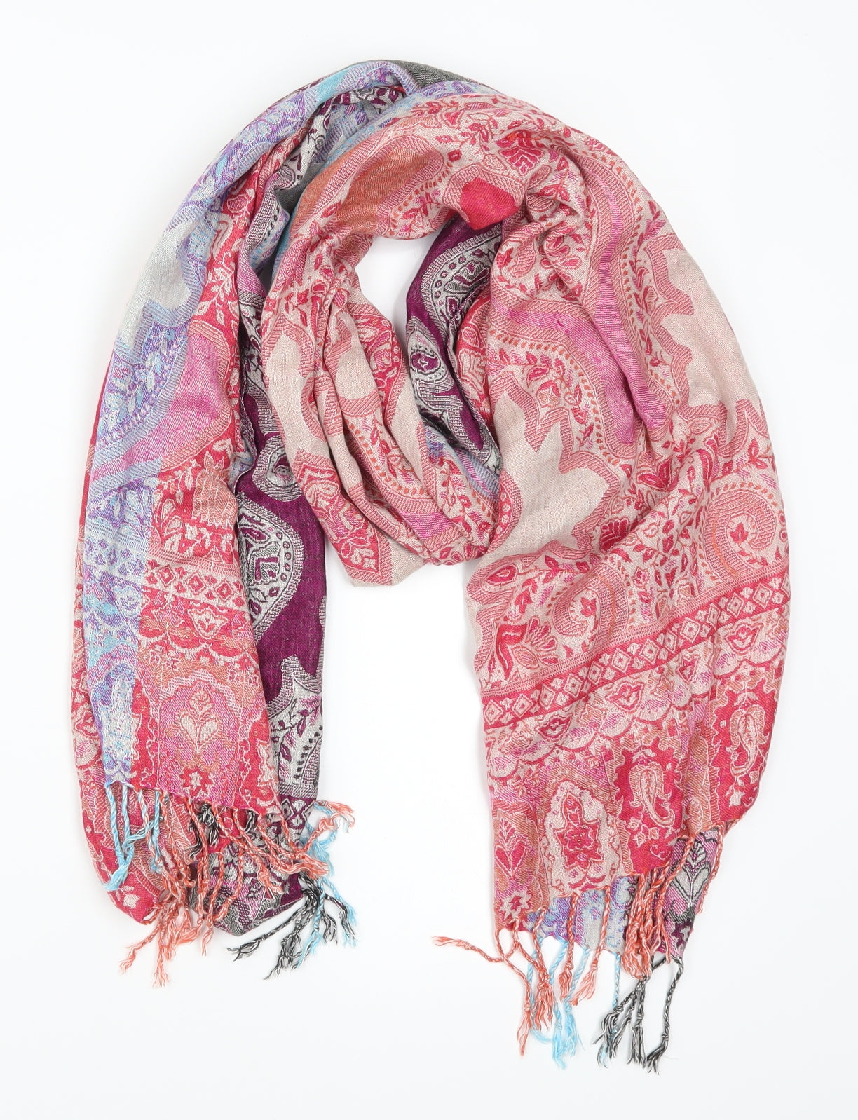 Preworn Womens Multicoloured Batik   Scarf
