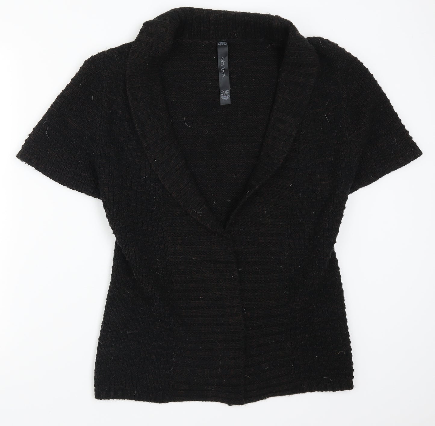 Evie Womens Brown  Knit Cardigan Jumper Size 6