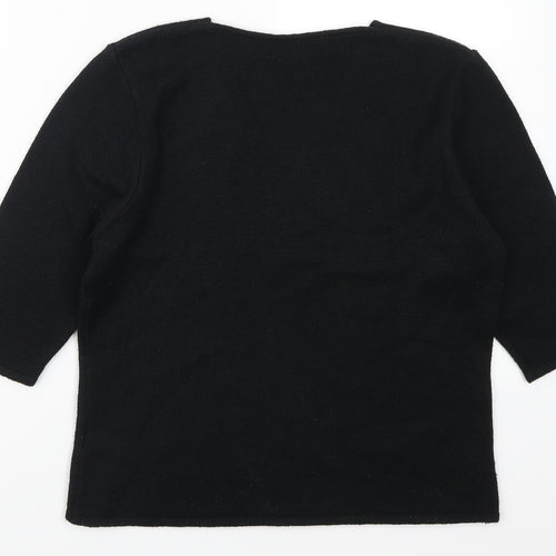 JFW Womens Black   Pullover Jumper Size L